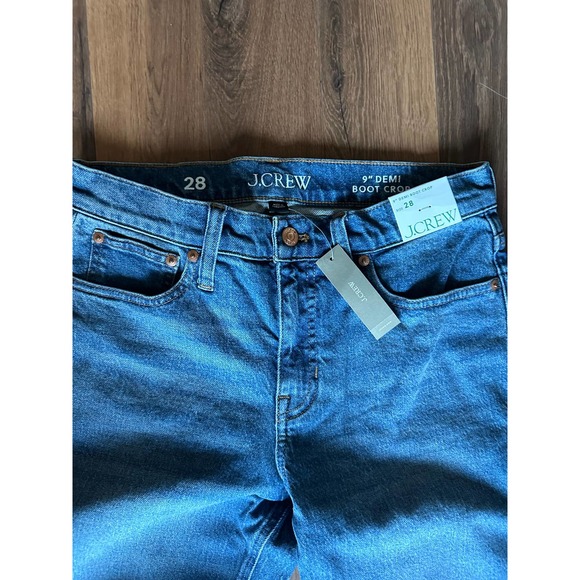 J. Crew 9" demi-boot crop jean in Roselawn Wash - Picture 5 of 6